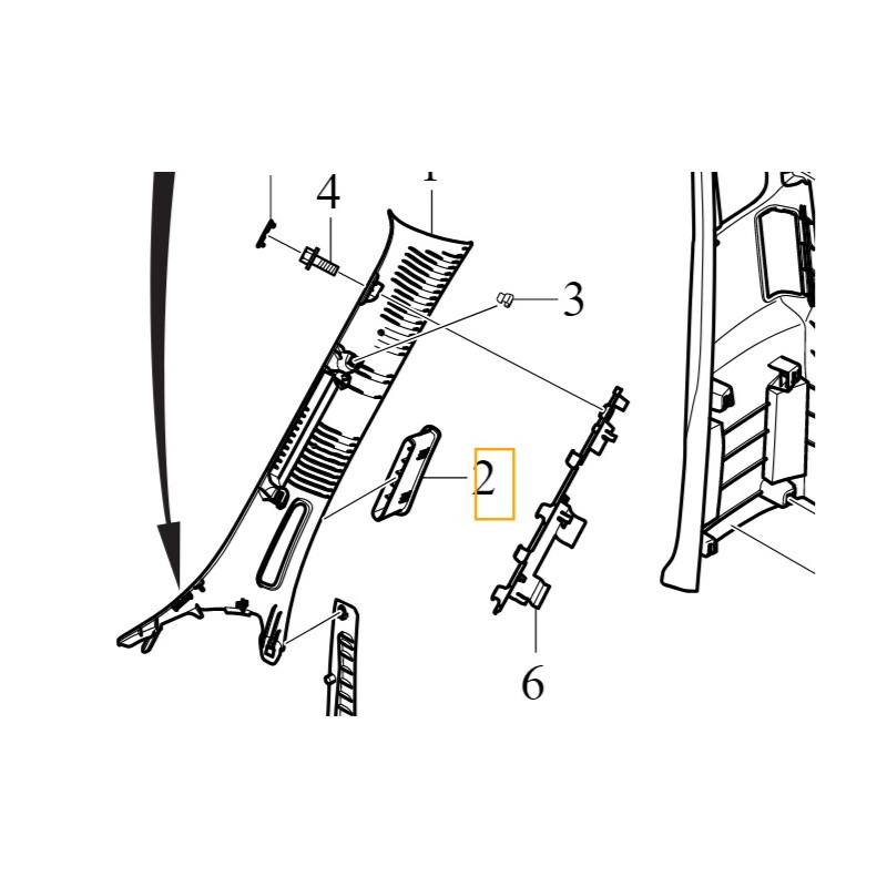 VOLVO XC90 S90 V90 lewa...