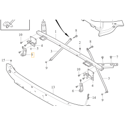 VOLVO S60 III V60 II prawy wspornik belki wzmocnienia przod 31651846