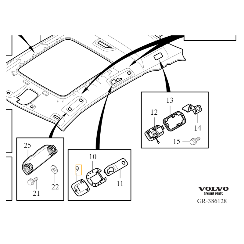 VOLVO V60 XC60 zaslepka...