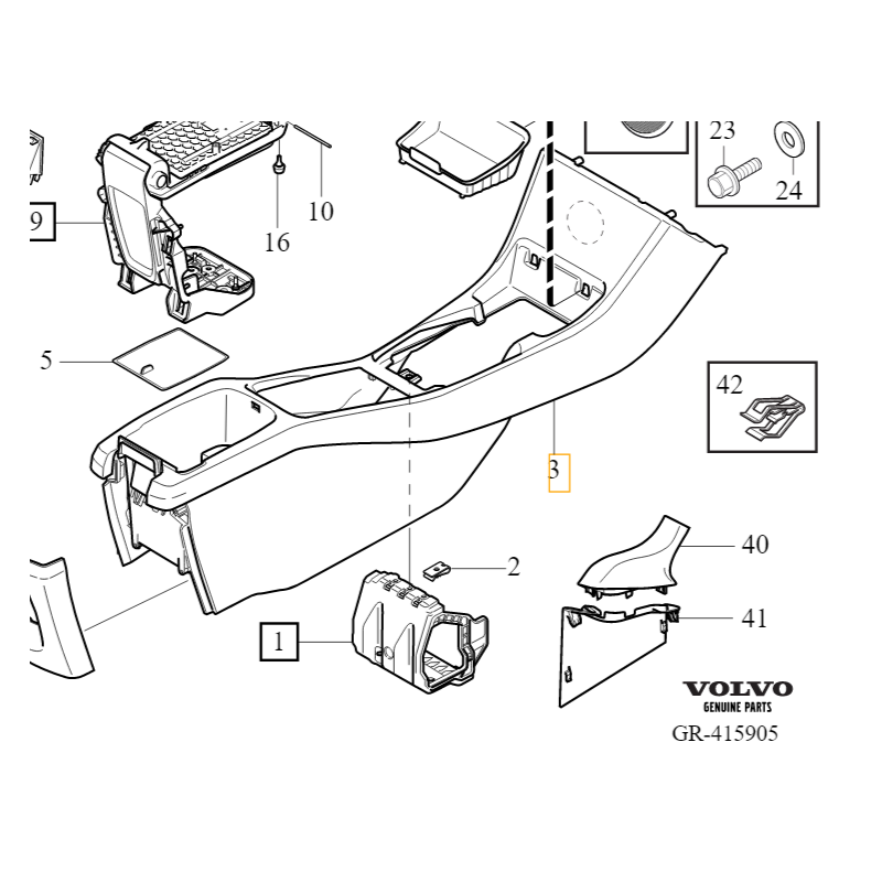 VOLVO V40 V40CC tunel...