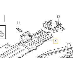 VOLVO XC40 prawa oslona podwozia 31694916 OE
