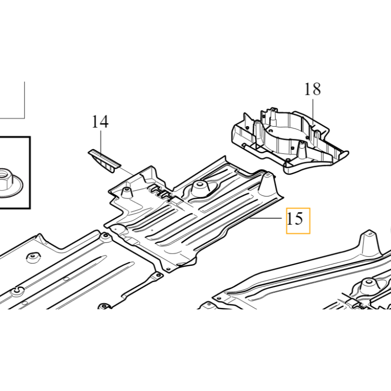 VOLVO XC40 prawa oslona...