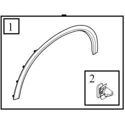 VOLVO S60 III prawa listwa nadkole blotnik przod OE 39849947