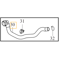 VOLVO V40 V40CC prawy waz przewod chlodnicy wody 2,0 2,5 31319336