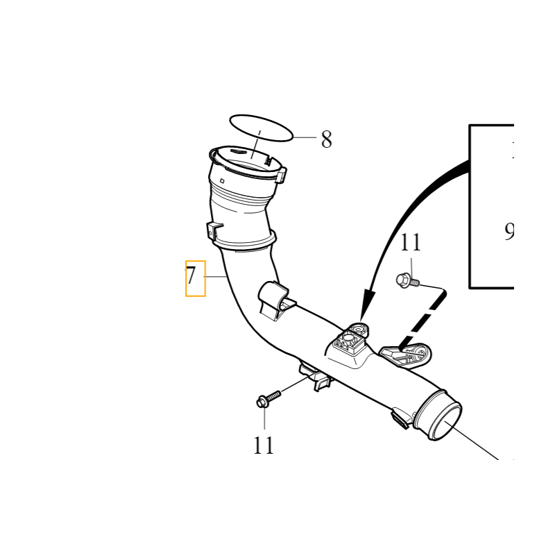 VOLVO S60 V60 II dolot rura...