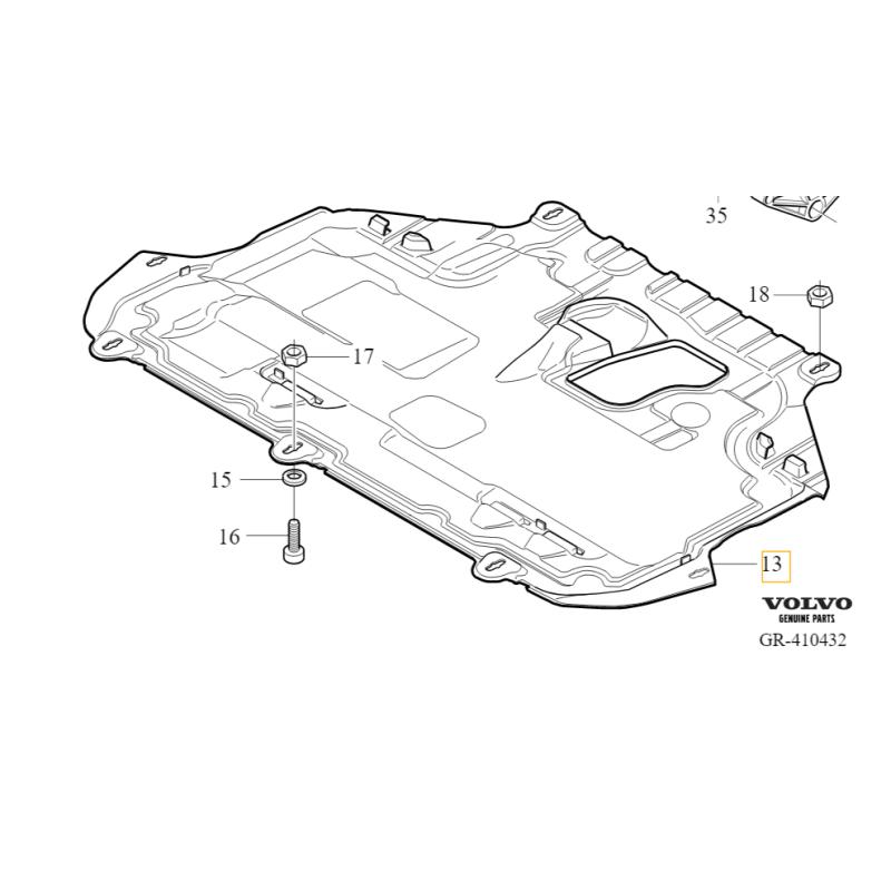 VOLVO C30 S40 V50 oslona...