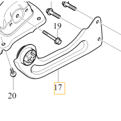 VOLVO C40 XC40 wahacz tylny lewy tyl OE 32315696