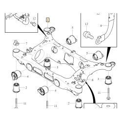 VOLVO C40 XC40 wozek przod przednie sanki zawieszenie 32333366