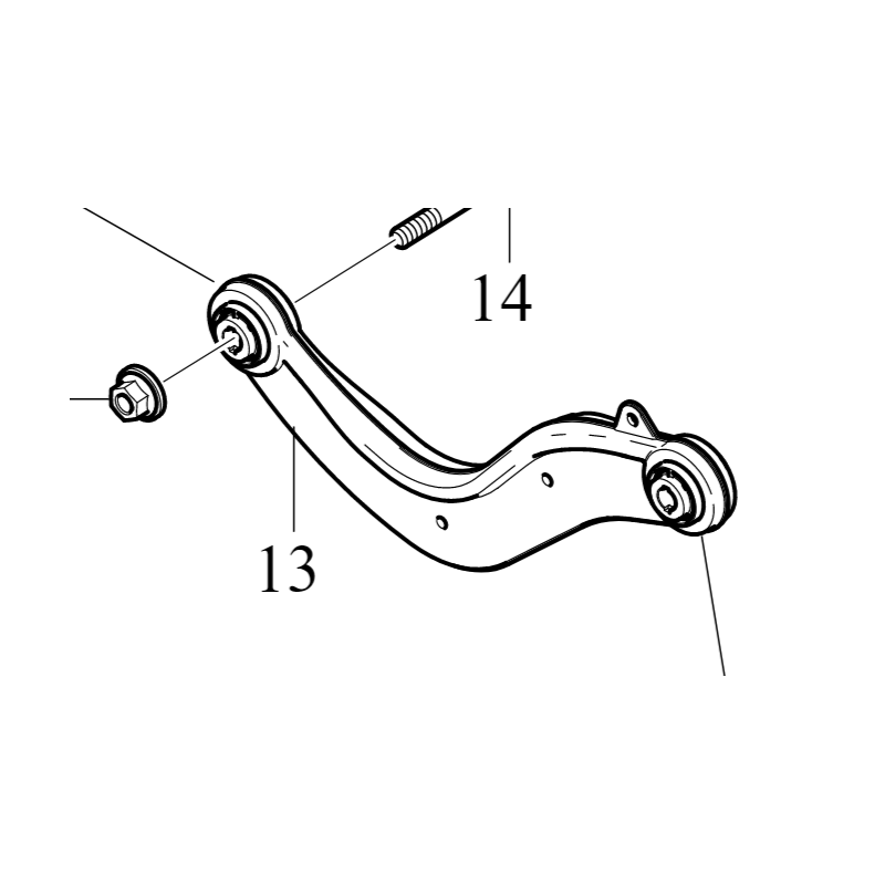 VOLVO C40 XC40 wahacz tylny...