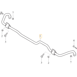 VOLVO C40 XC40 stailizator tyl tylny 25,5mm 32283730