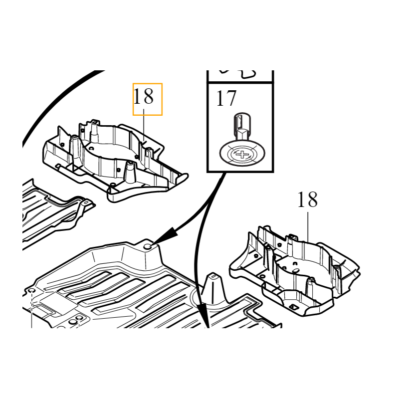 VOLVO XC40 oslona tylnego...
