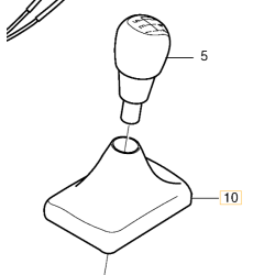 VOLVO S80 V70 XC70 mieszek  biegow manual BEIGE 30750529