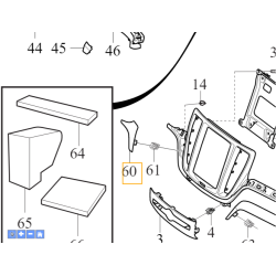 VOLVO S60 V60 II lewa srodkowa blenda deski rozdzielczej