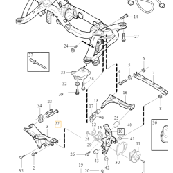 VOLVO XC90 sruba tulei tylnego wahacza M12x190 999575