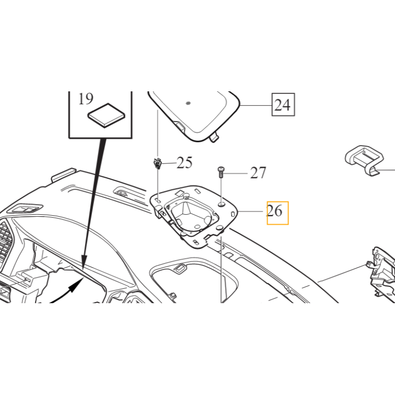 VOLVO XC60 uchwyt wspornik...