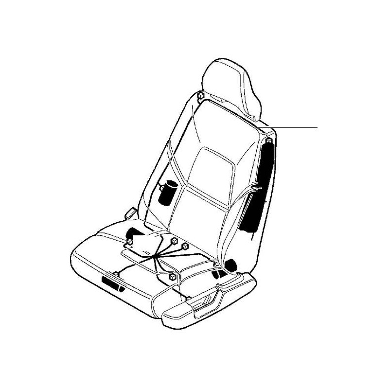 VOLVO XC90 wiazka fotel...