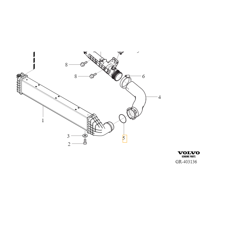 VOLVO S60 V60 V70 uszczelka...