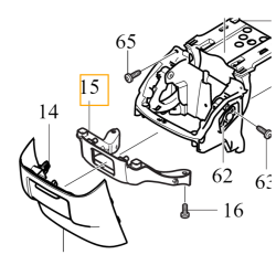 VOLVO V90CC panel blenda srodkowy tunel 220V USB 32204705