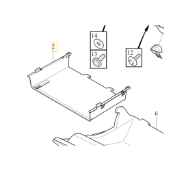 VOLVO S60 V60 II polka schowek deski rozdzielczej 31477863