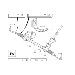 VOLVO V90CC V60CC II przekladnia kierownicza kpl 36003045