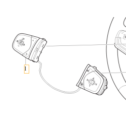 VOLVO V60 II przyciski w kierownice piano black OE 32316040