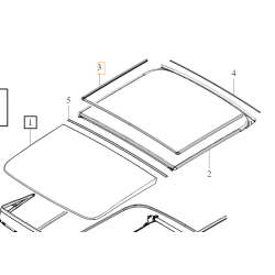 VOLVO XC60 V60 XC90 V90 II uszczelka szyberdachu panoramy 31484660