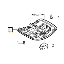 VOLVO S60 V60 XC60 S80 V70 XC70 lampka podsufitki