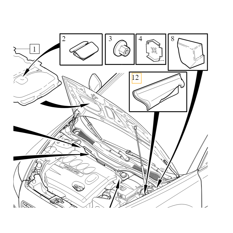 VOLVO C30 C70 S40 V50 lewe...