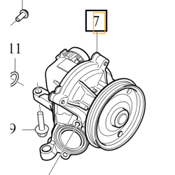VOLVO S90 V90 XC90 II oryginal pompa wody 2,0D OE