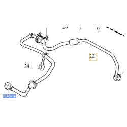 VOLVO V40 V40CC przewod serwa podcisnienia OE