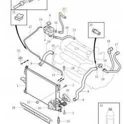 VOLVO XC90 2,9T przewod zbiornika wyrownawczego OE 30680932