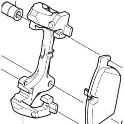 VOLVO XC60 II przednie jarzmo hamulcowe 17'' OE