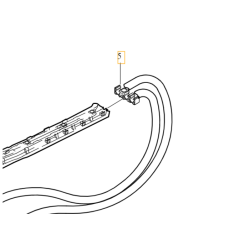 VOLVO S60 V70 XC70 uchwyt spinka przewodu paliwowego