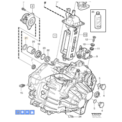 VOLVO V70 II pierscien zabezpieczajacy tuleje AWD