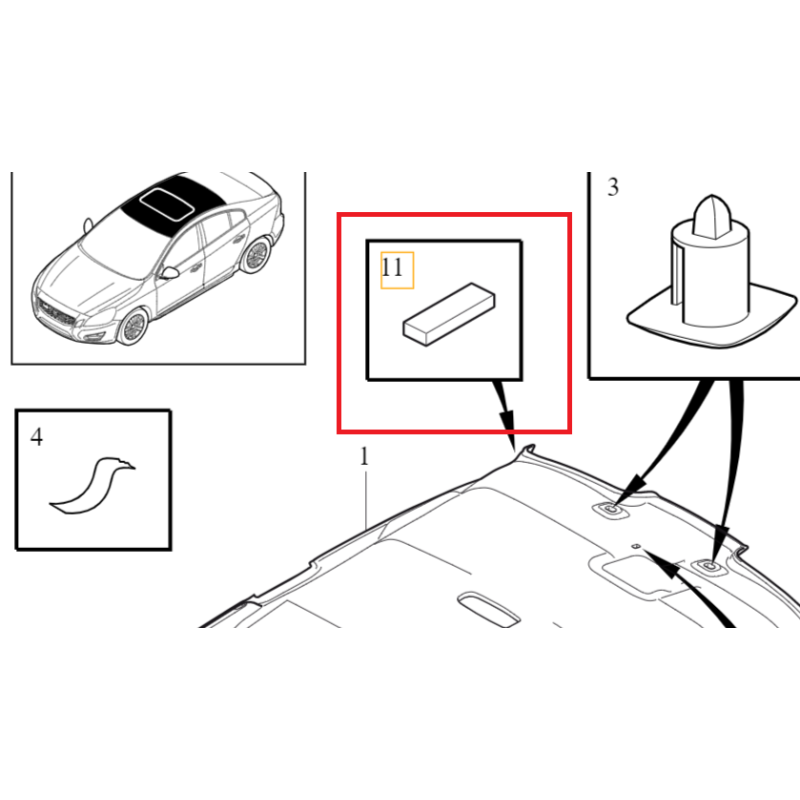 VOLVO S60 III V60 II pianka...