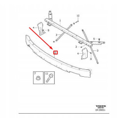 VOLVO XC90 II belka wzmocnienie zderzak przod OE 32318220