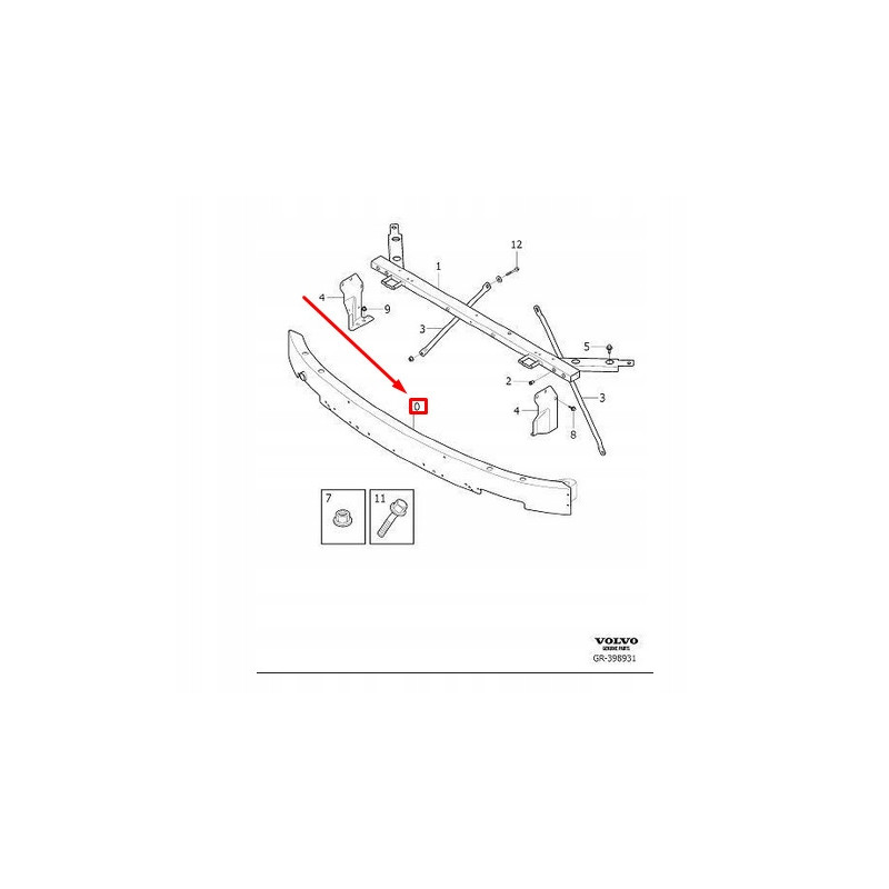 VOLVO XC90 II belka...