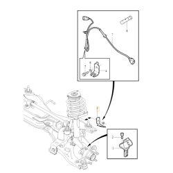 VOLVO S40 V40 V50 lewy wspornik ABS OE 30786846