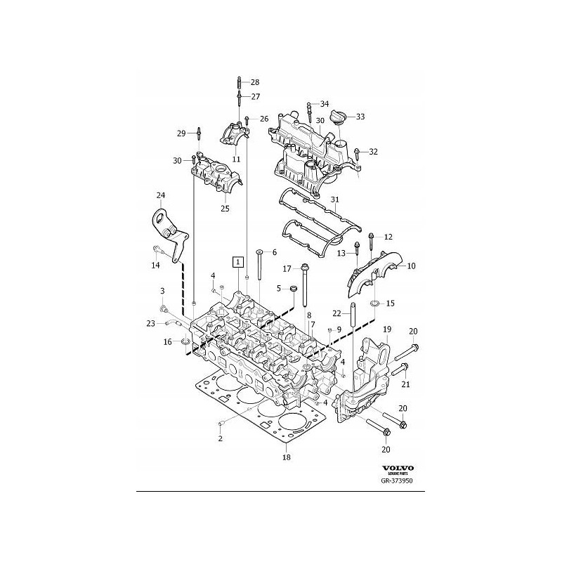 VOLVO V70 S80 oring glowicy silnika 1,6T OE 30622570
