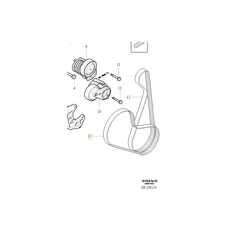 VOLVO V40 V50 napinacze...