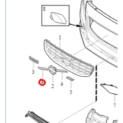VOLVO S60 V60 dolna listwa chrom grill R-DESIGN OE