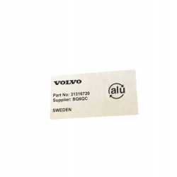 VOLVO S60CC V60CC aluminiowa plyta oslona silnik 31316517
