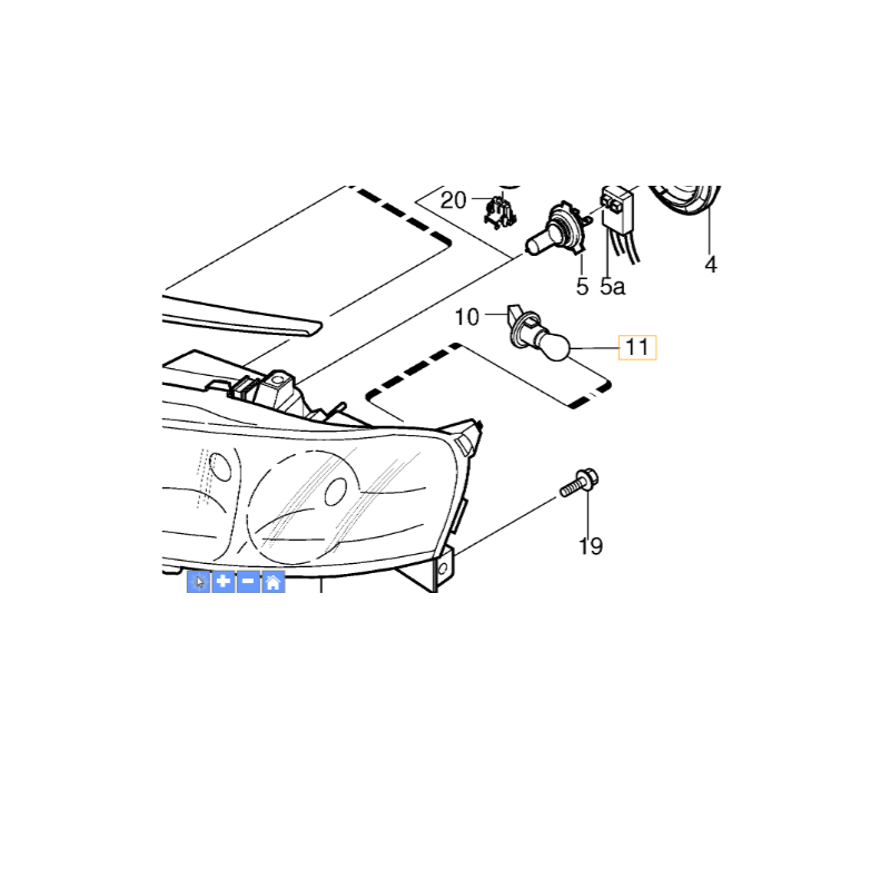 VOLVO S60 V70 XC70 zarowka...