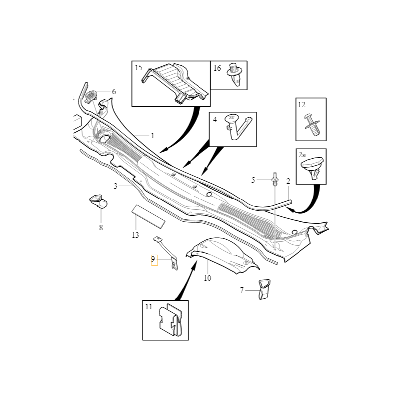 VOLVO C30 V50 S40 dren...