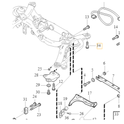 VOLVO X90I XC70 II sruba kolyski sanek ramy belki tyl