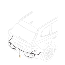 VOLVO XC60 II tylna wiazka zderzaka tylnego tyl OE