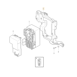 VOLVO S90 V90 V90CC wspornik bezpiecznikow tyl OE
