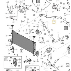 VOLVO XC40  prawy waz chlodnicy benzyna 1,5T OE