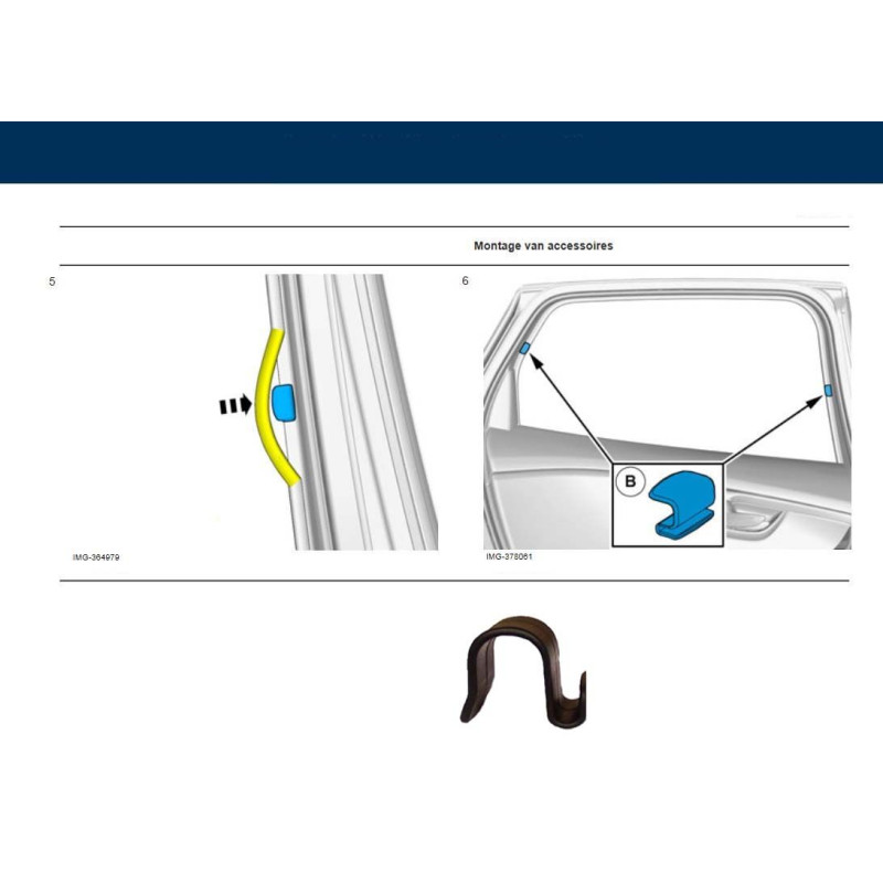VOLVO XC90 uchwyt rolety...