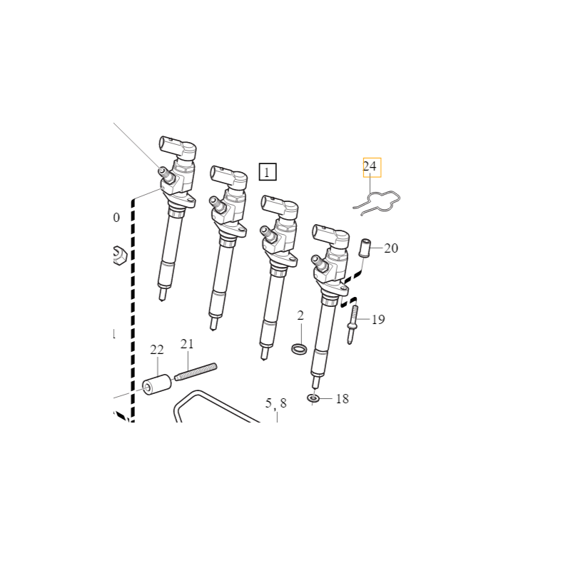 VOLVO S40 V50 zawleczka przewod paliwowy przelewowy 2,0D